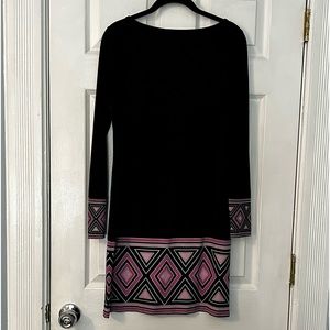 MICHAEL Michael Kors dress, size small, black with pink geometric print